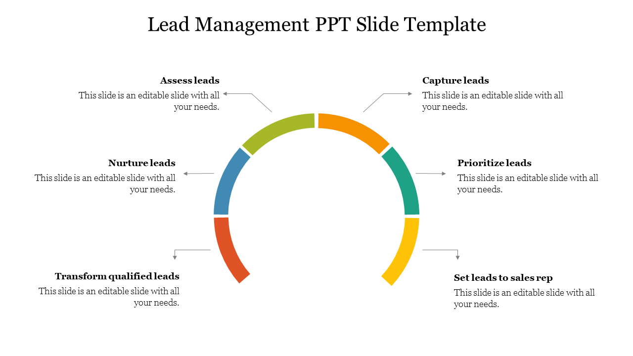 Lead Management PPT Slide Template